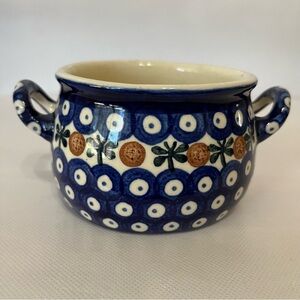 Vintage Boleslawiec Handmade Polish Pottery Bowl